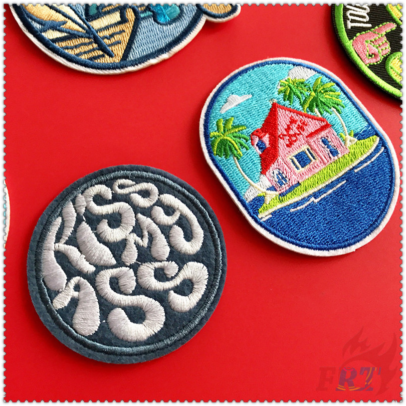 ✿ VSCO：Sad Words Iron-on Patch ✿ 1Pc Diy Embroidery Patch Iron on Sew on Badges Patches