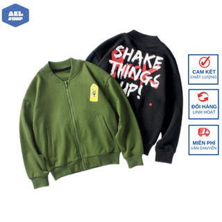 Áo khoác nỉ bé trai size đại AKL,  áo khoác bomber cho bé 5 đến 14 tuổi nặng 25kg đến 45kg hàng Quảng Châu cao cấp