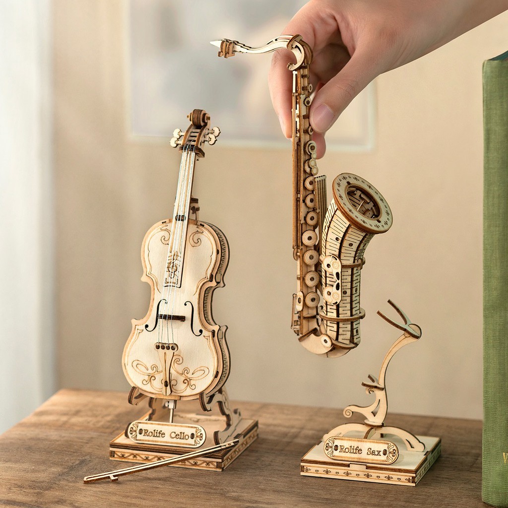 Đồ chơi lắp ghép gỗ 3D Mô hình Nhạc cụ Robotime Music Instrument TG309 - TG411