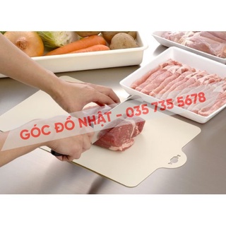 Thớt nhựa mỏng dẻo inomata (màu be) nội địa Nhật Bản