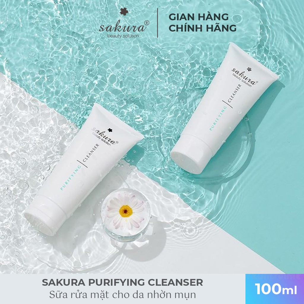 Sữa rửa mặt cho da dầu mụn Sakura Purifying Cleanser 100ml