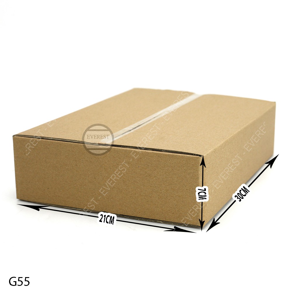Combo 20 thùng G55 30x21x7 giấy carton gói hàng Everest