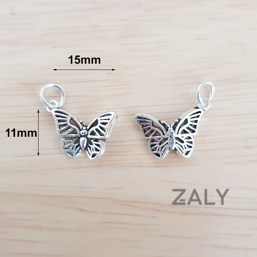 Charm bạc treo kiểu bướm CT62 - Bạc 925