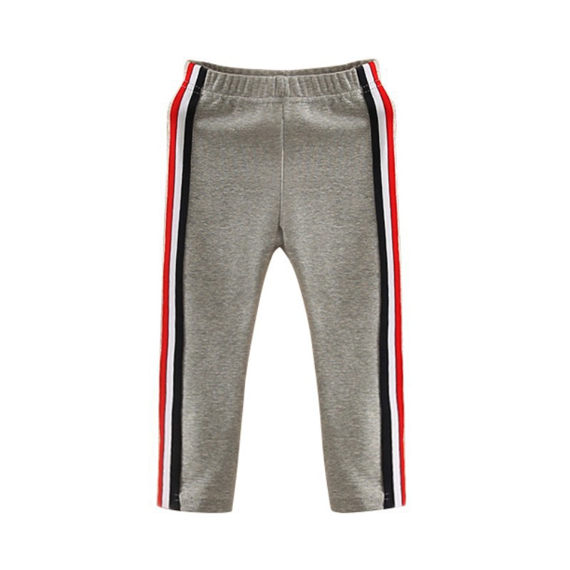 Quần cotton thể thao hoạ tiết sọc năng động cho bé