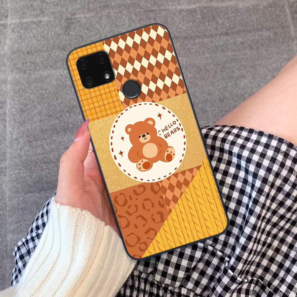 Ốp lưng Oppo REALME C25 happy day, gấu bear dễ thương - BỀN - ĐẸP -BAO GIÁ TOÀN THỊ TRƯỜNG