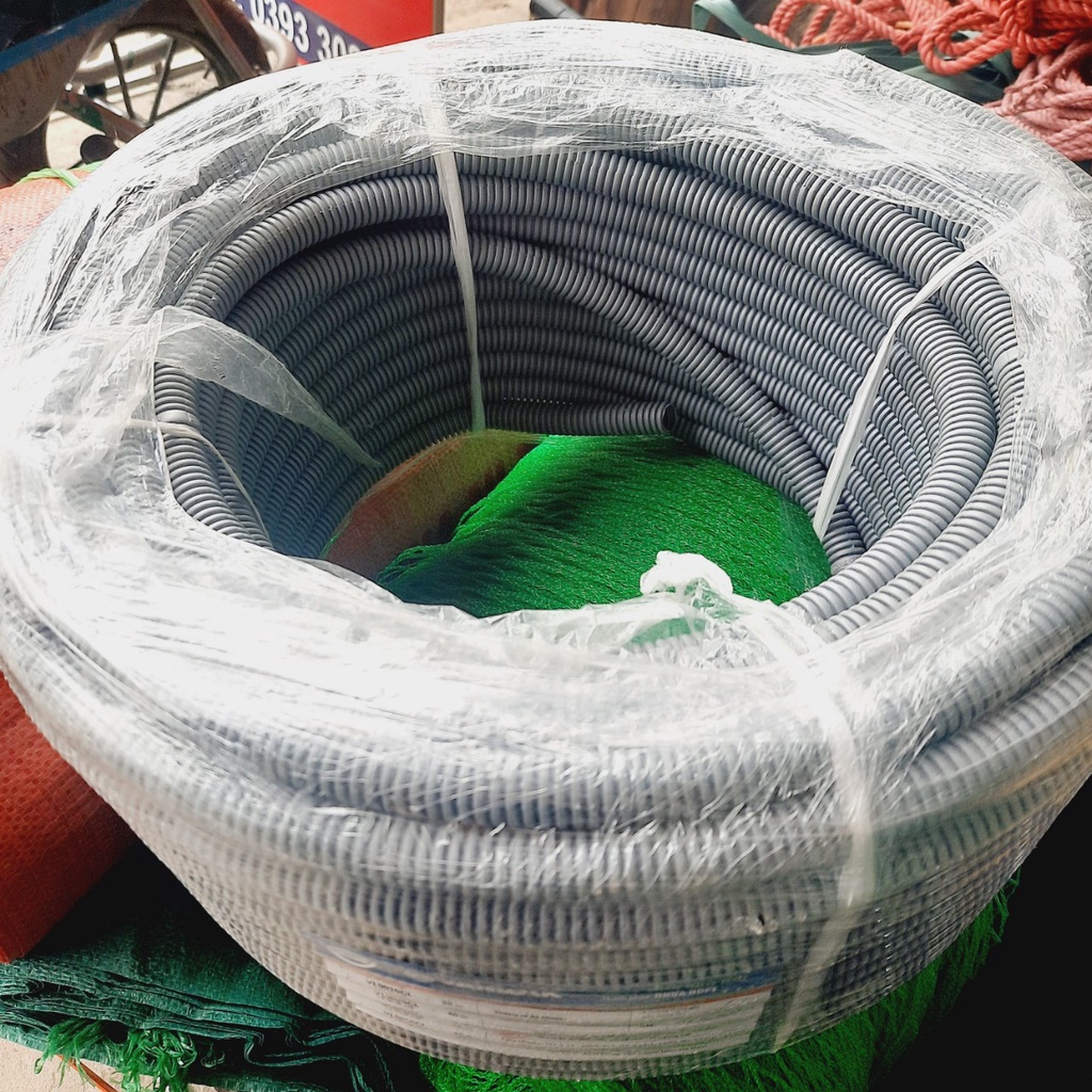 1 cuộn 50 mét ống ruột gà luồn dây điện phi 16mm Sino cao cấp