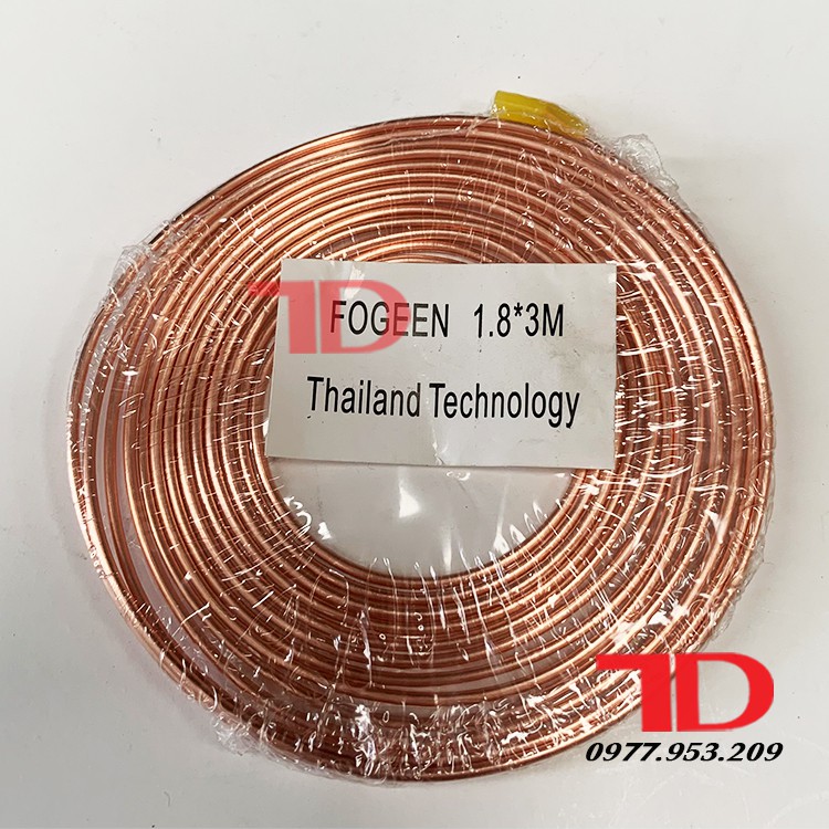 CÁP TỦ LẠNH 1/6, CÁP CUỘN PHI 1.8mm DÀI 3M