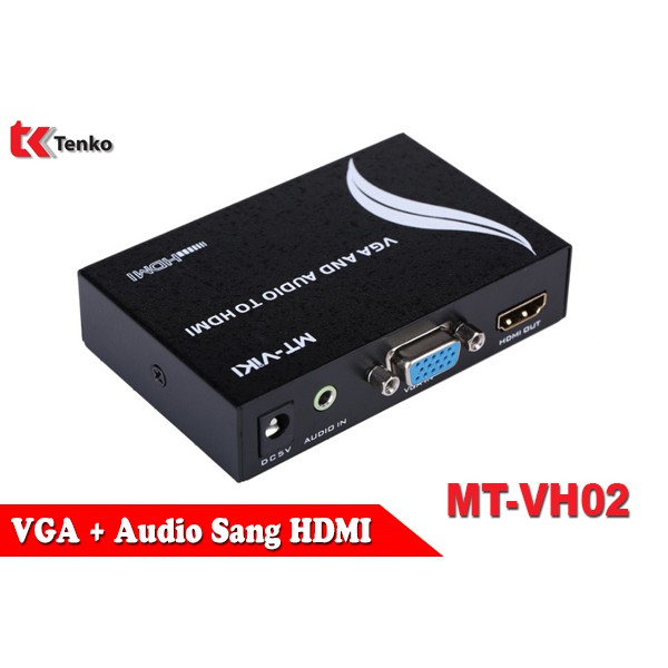 Bộ chuyển đổi VGA + Audio sang HDMI MT-VH02m