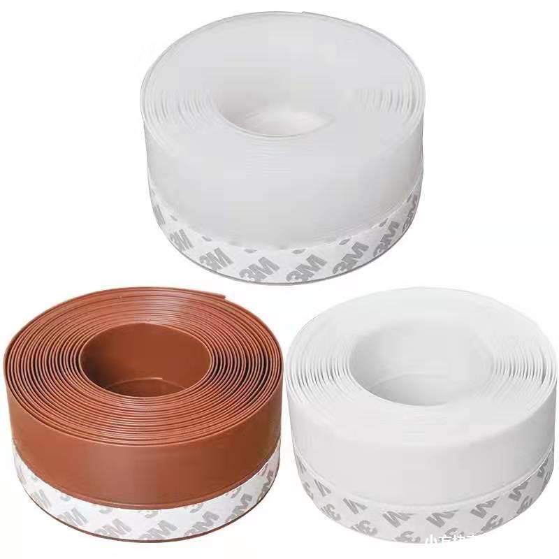 Ron cao su dán chân cửa cuộn 2 mét, gioăng cao su dán chân cửa chống gió, cách âm