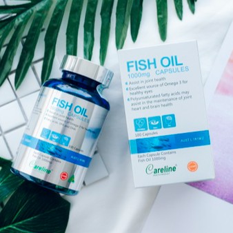 ✅ FISH OIL (SALMON) 1000mg - Dầu cá hồi Nhập khẩu chính hãng Careline Úc hộp 100 viên, 300 viên