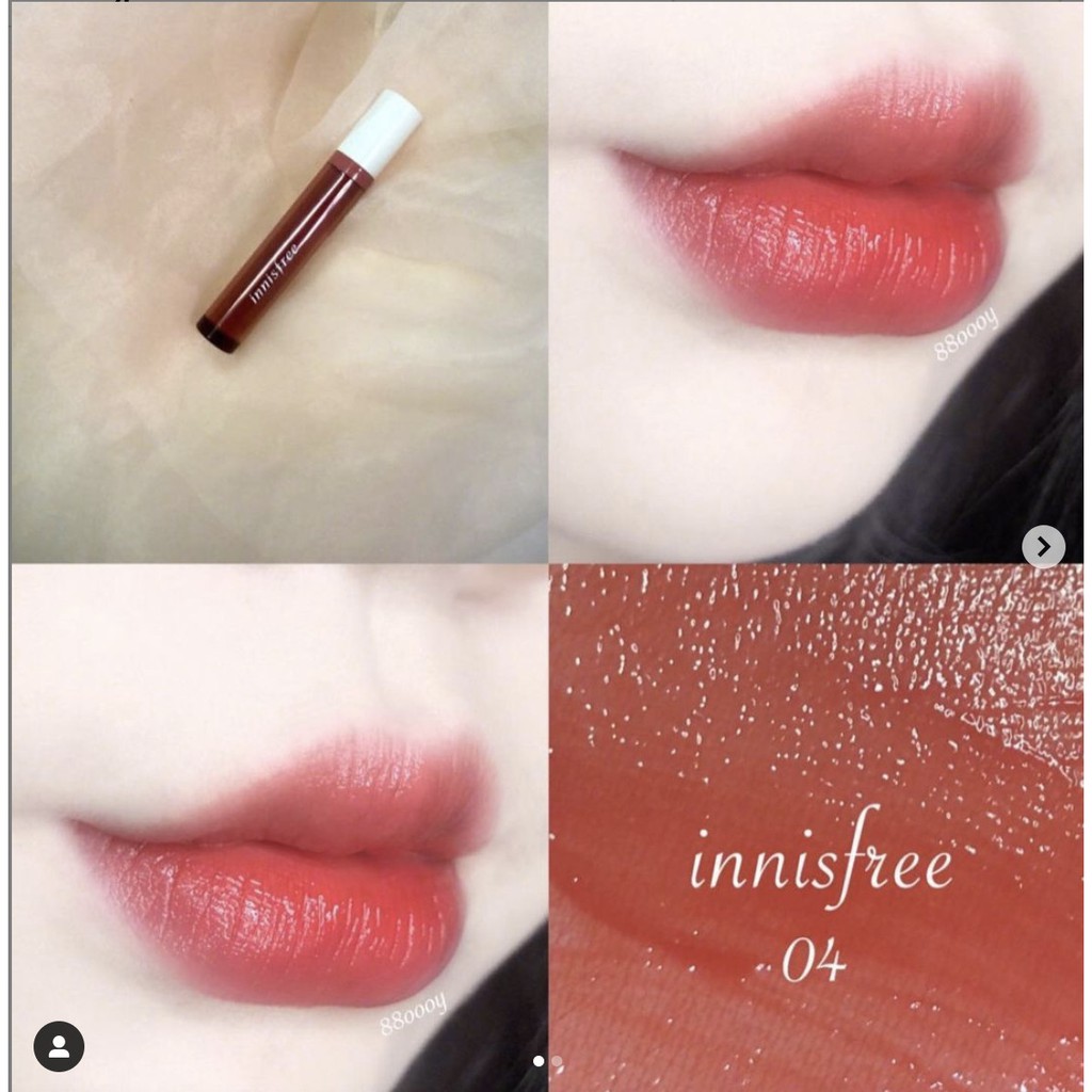 SON HỒNG TRÀ SỮA TINT BÓNG INNISFREE VIVID OIL TINT (MẪU MỚI NẮP ĐEN)