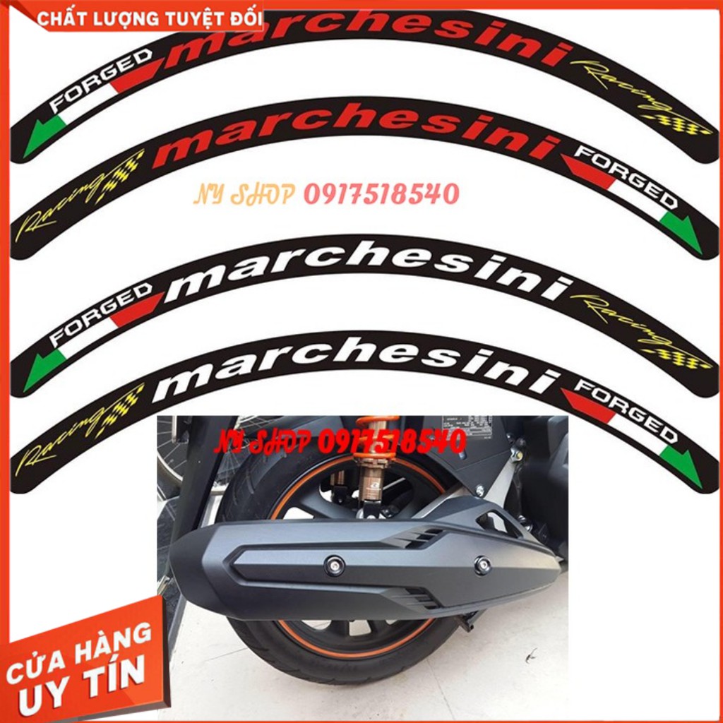 COMBO TEM MARCHERSINI + ỐP PÔ CLICK THÁI GẮN SH 2012-16 VÀ AB