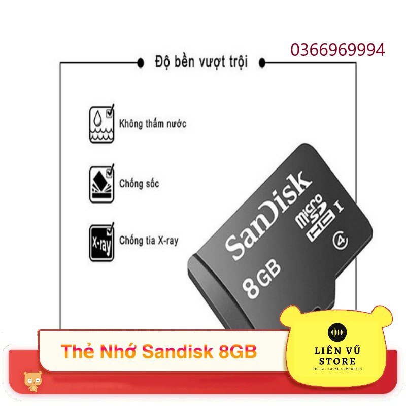 [Free ship] Thẻ nhớ Micro SD 8GB Class4 Đã Qua Sử Dụng ( Hàng chuẩn - bóc cty)