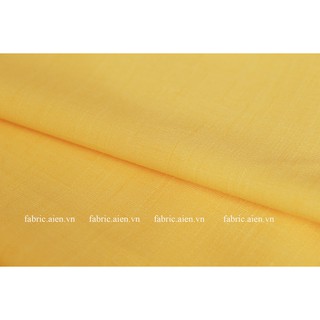 Vải Linen Len ALNL-10| vải linen màu vàng tươi, mặc không nhăn, không co rút vải