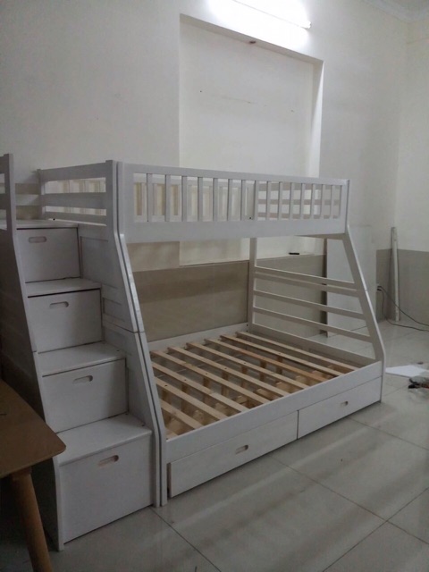 Giường tầng cầu thang hộp giá rẻ