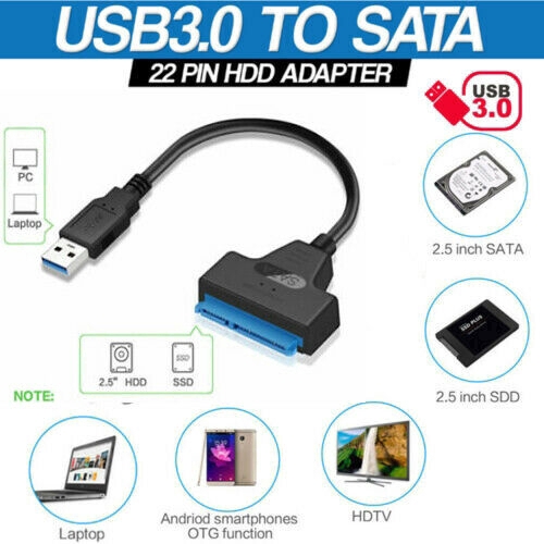 Cáp chuyển đổi 22 Pin SATA III sang USB 3.0 2.5" cho máy tính | BigBuy360 - bigbuy360.vn