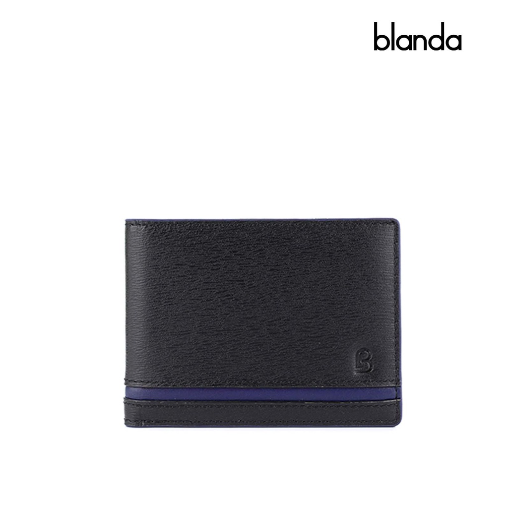 Ví nam size nhỏ da bò gân Saffiano thương hiệu Blanda 7VNDP55