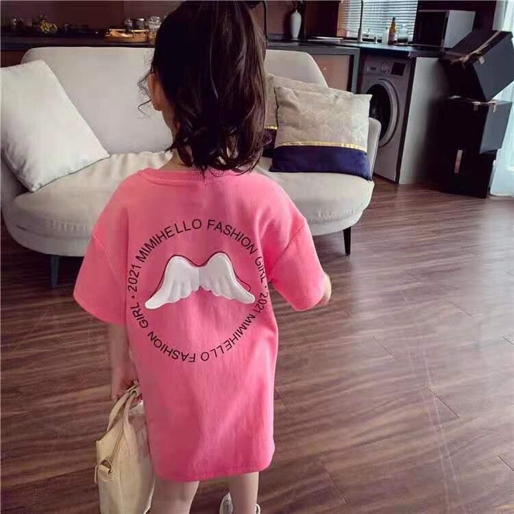 Đôi cánh thiên thần Áo phông Cô gái Tay ngắn Kiểu Tây Tay áo nửa dài