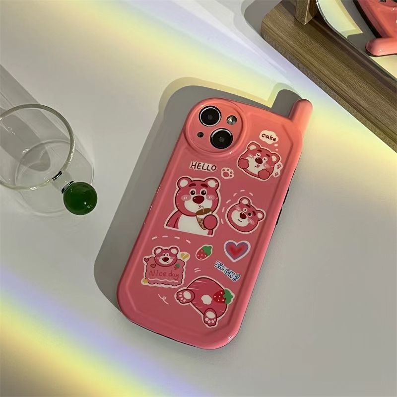 Ốp Điện Thoại Mềm Họa Tiết Gấu Hoạt Hình Đáng Yêu Cho iPhone13ProMax Apple 12 11 XR