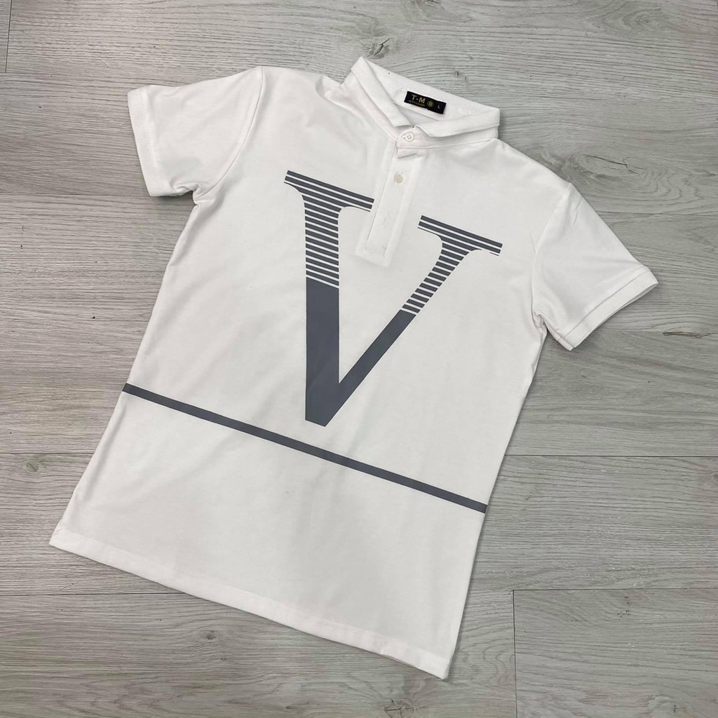 Áo Thun Nam Tay Ngắn Cổ Bẻ 🔰 Hàng In Thêu Đẹp | BigBuy360 - bigbuy360.vn