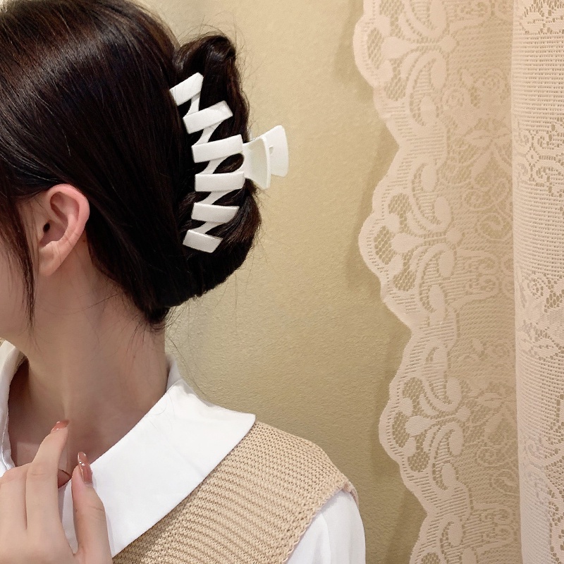 Kẹp tóc lớn phong cách retro Hàn Quốc thời trang