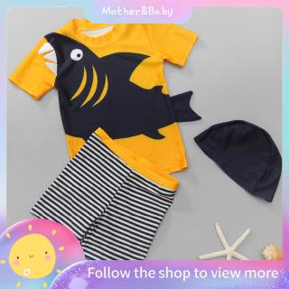 Bộ đồ bơi 3 món hình cá mập cho bé trai