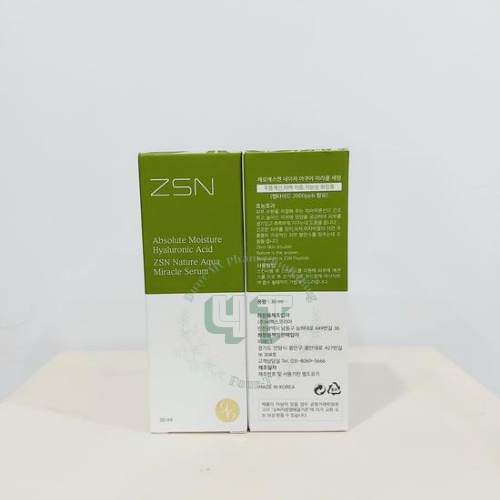 Serum ZSN Nature Aqua Miracle với HA nano giúp cấp ẩm, căng bóng và làm dịu da 30 ml