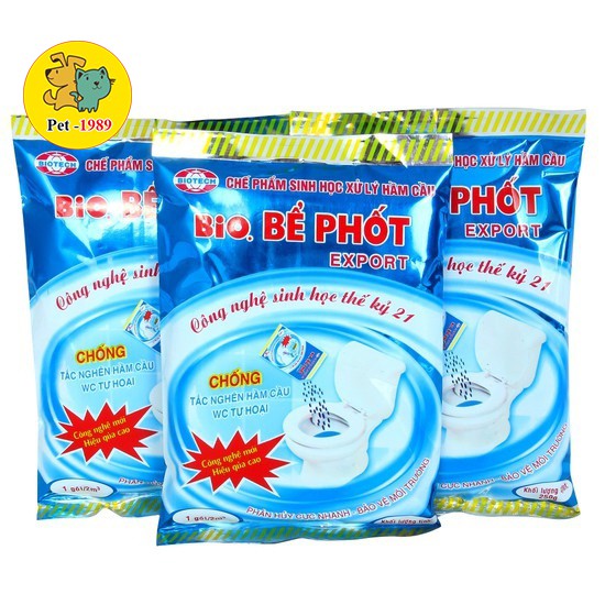 Men xử lí bể phốt Bio gói 250g Pet-1989
