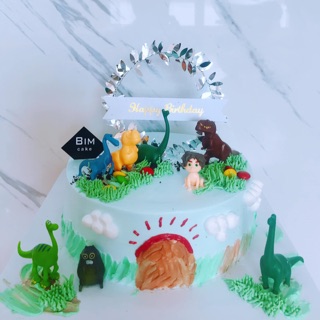 Bộ khủng long 12 chi tiết trang trí bánh kem