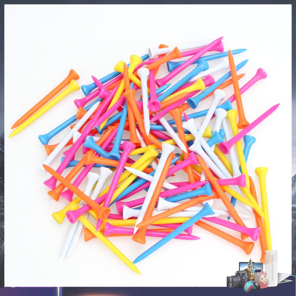 Set 100 Giá Đỡ Bóng Golf 80mm Nhiều Màu Sắc