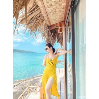 ĐẦM MAXI DÂY LƯNG XẺ TÀ