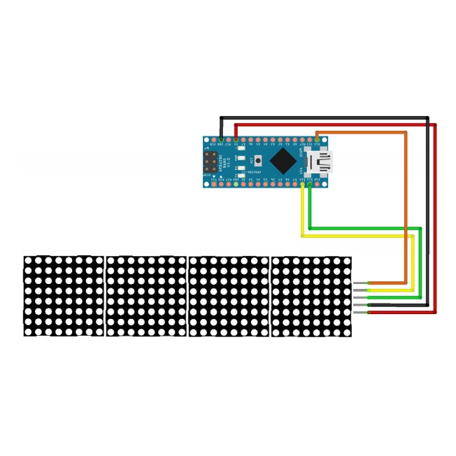 Module hiển thị 4 LED ma trận MAX7219-TH303