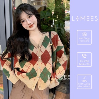 Lamees v-45 áo len quả trám