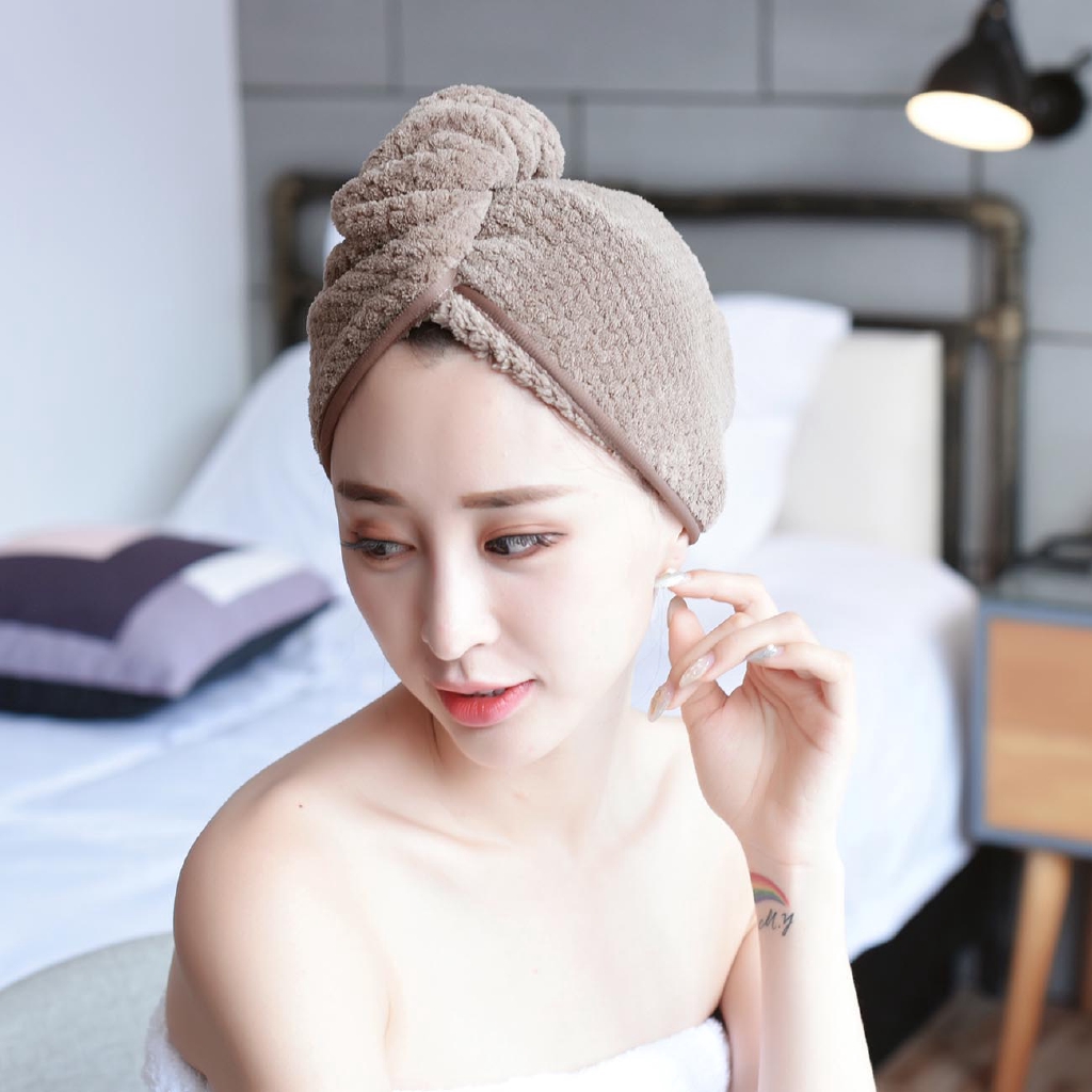 Khăn lau khô tóc nhanh ma thuật JUJIAJIA dành cho nữ sử dụng trong phòng tắm SPA