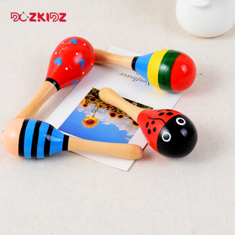 Đồ chơi âm nhạc các loại Maracas, phát triển cảm quan cho bé từ 0 tuổi trở lên - DOZKIDZ