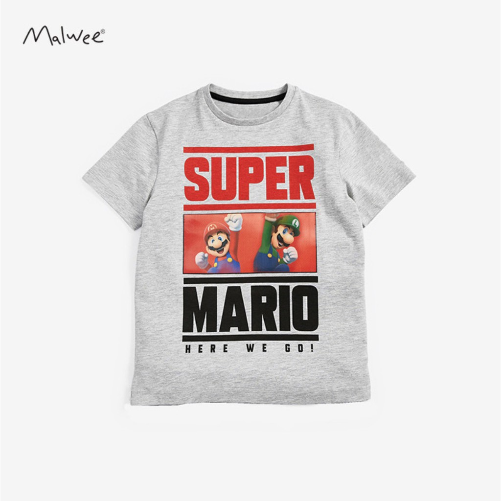 Áo thun mùa hè SIÊU NHÂN CAO CẤP SUPER MARIO phong cách thời trang HÀN QUỐC cho bé trai bé gái