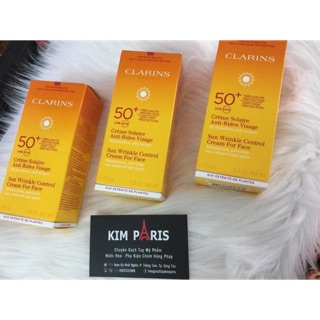 Kem chống nắng clarin 75ml xách tay Pháp