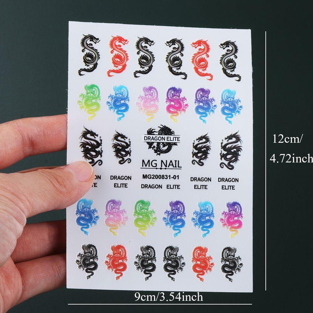 BSUNS Sticker Dán Móng Họa Tiết Hoa Bướm 3D