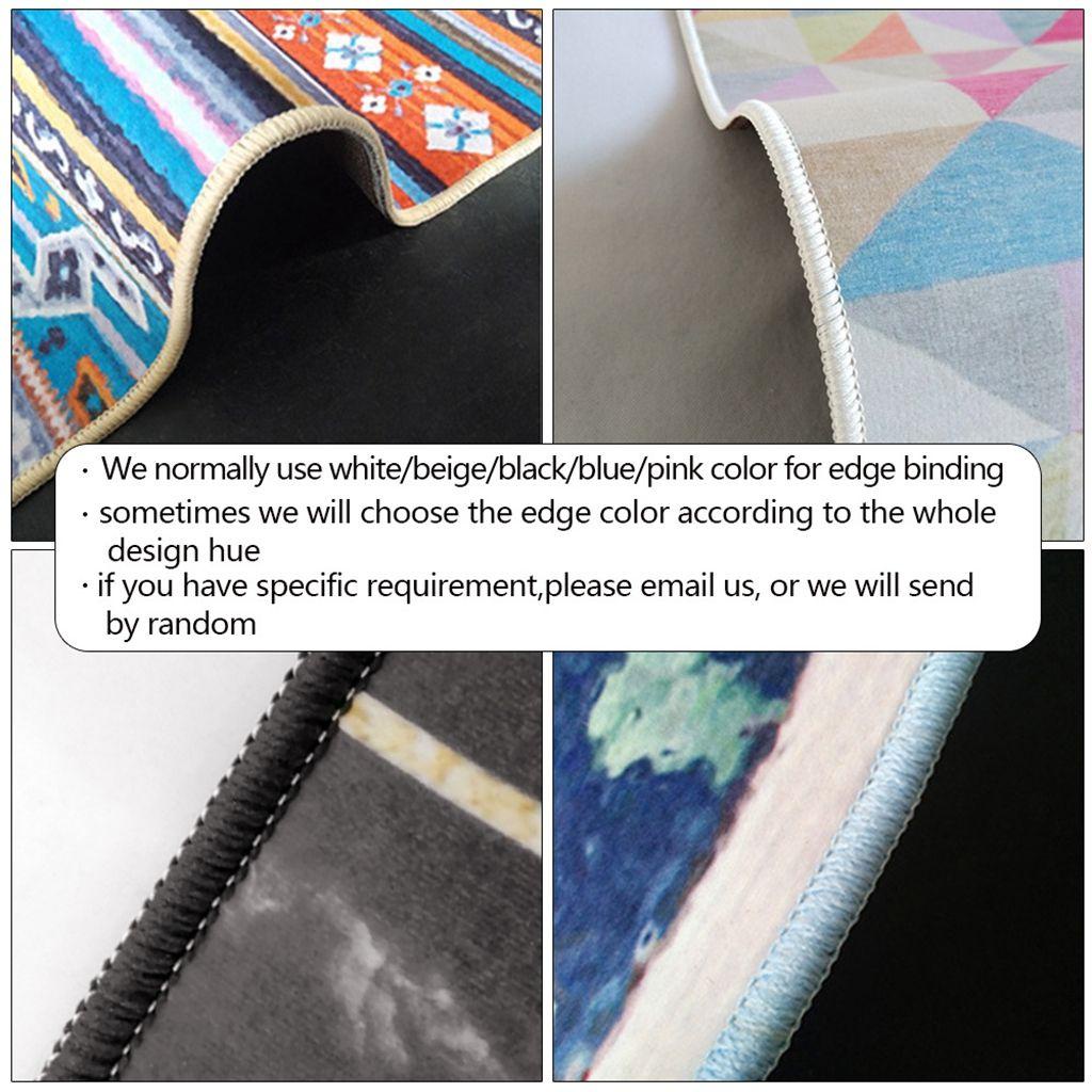 Thảm Lót Sàn Chống Trượt Họa Tiết Hình Học Hiện Đại