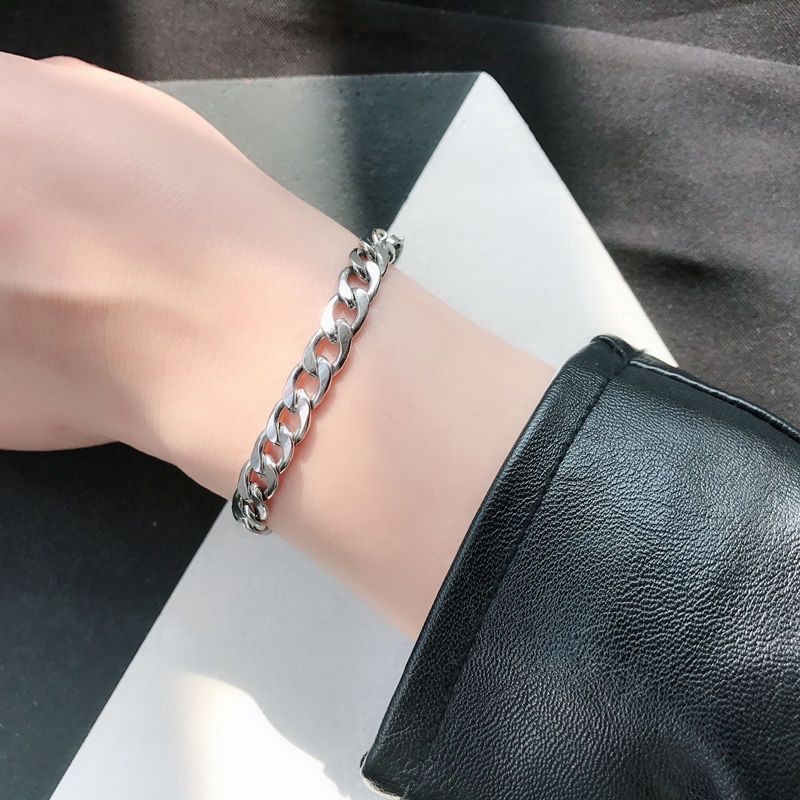 Vòng Tay Thép Titan Không Gỉ Thiết Kế Đơn Giản / Cá Tính