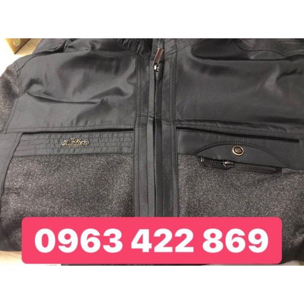 Áo khoác lót lông cho ông già - chữ