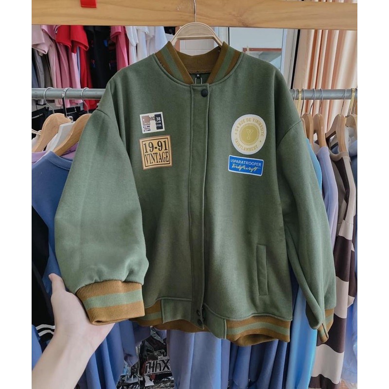 Áo Bomber Nỉ 19-91 Unisex | BigBuy360 - bigbuy360.vn
