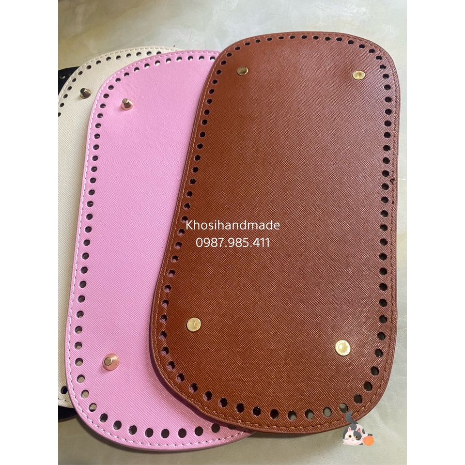 Tấm Đế Túi Da PU Đục Lỗ Size Lớn 30x15cm