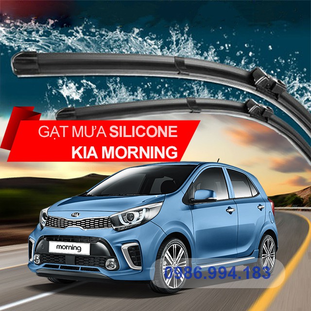 Bộ 02 cần gạt mưa ô tô chính hãng cho xe KIA MORNING