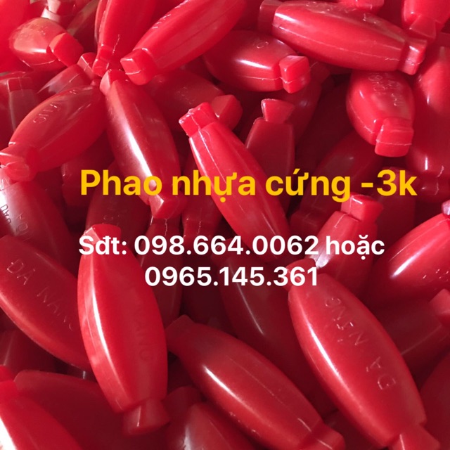 Combo 10 quả phao nhựa đỏ cứng
