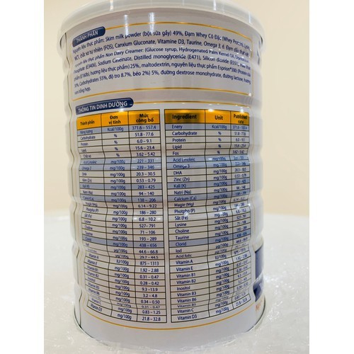 Sữa canxi xương khớp cho người trung niên và cao tuổi Mega Nutrition lon 900g  - Hàng công ty Việt Nam