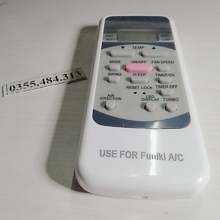Điều khiển điều hoà Funiki Remote máy lạnh Funiki nút hồng Hàng đẹp