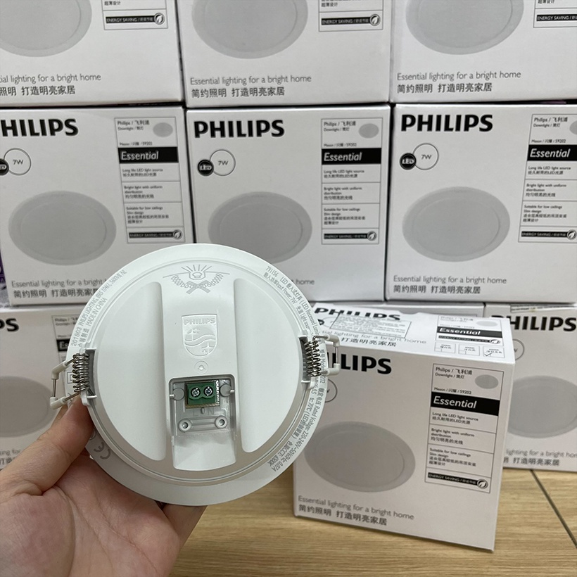 COMBO Mua 4 tặng 1 Đèn LED âm trần Philips Downlight Meson 59202 7W 6500K - Ánh sáng trắng