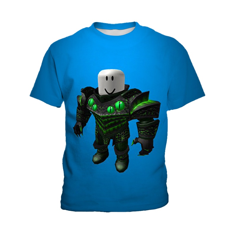 Áo Thun Tay Ngắn In Hình Roblox Thời Trang Cho Bé Trai