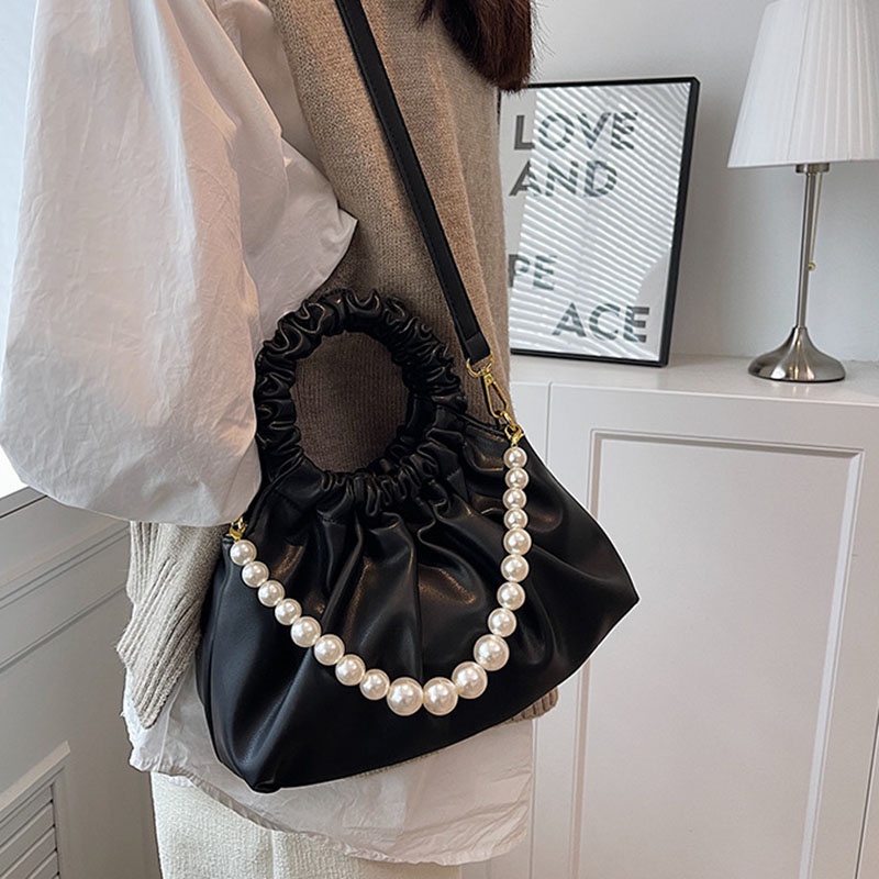 Túi Đeo Vai Xếp Ly Cầm Tay Thiết Kế niche Cho Nữ